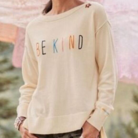 Sundance Sweaters - Sundance “Be Kind” Wool Blend Knit Sweater XS